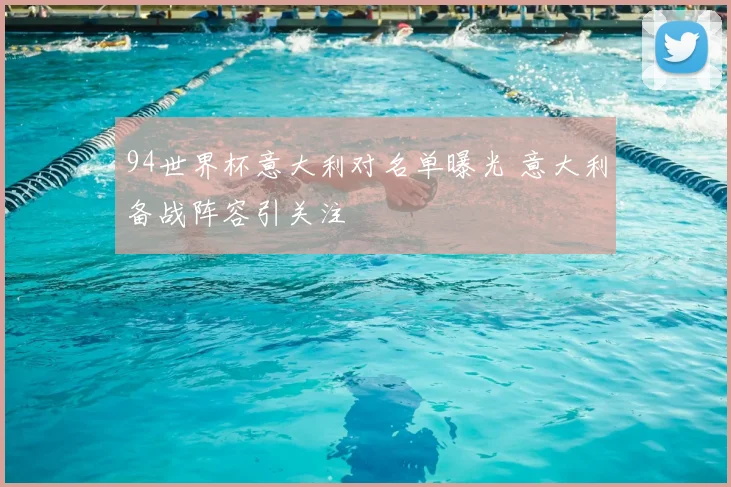 94世界杯意大利对名单曝光 意大利备战阵容引关注